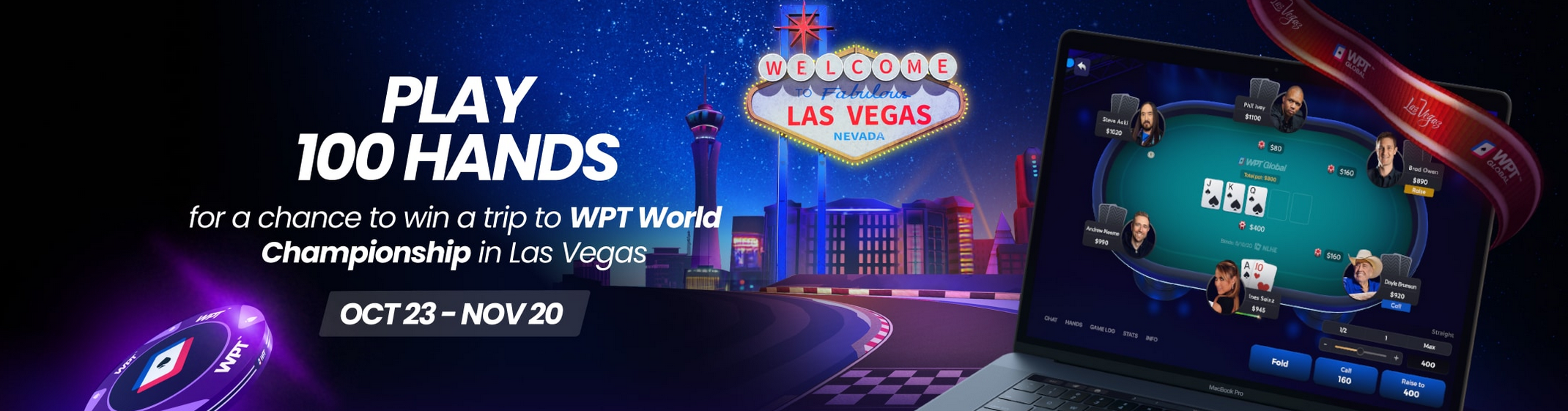 Win a Trip to Vegas by Playing Cash Games at WPT Global