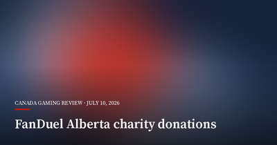 FanDuel Pairs Alberta Market Entry With Charity Donations