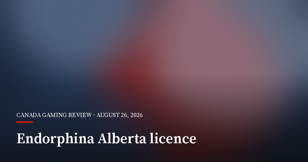 Endorphina Wins Alberta Provider Licence