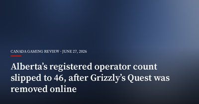 Alberta’s Registered Operator Count Slipped to 46, After Grizzly’s Quest Was Removed Online