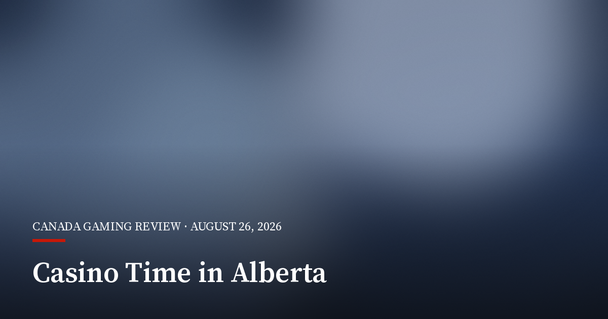 Casino Time Goes Live in Alberta