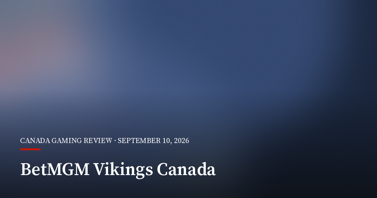 BetMGM Names Minnesota Vikings Partner in Canada
