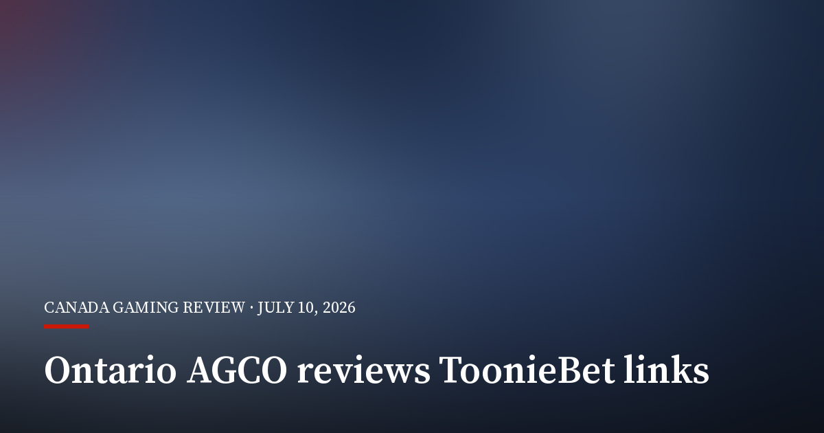 Ontario Regulator Reviews ToonieBet After Soft2bet Probe