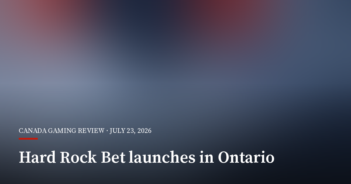 Hard Rock Bet Launches in Ontario