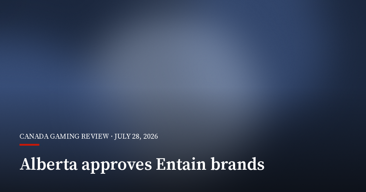 Alberta Clears Entain's Sports Interaction and PartyCasino