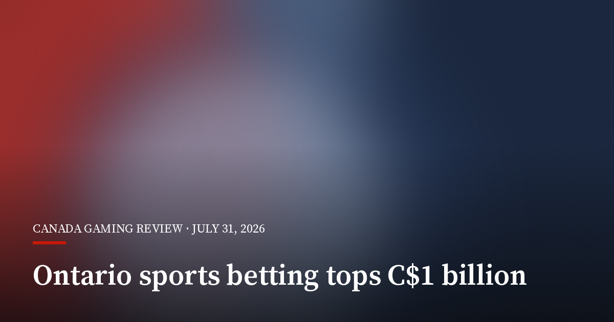 Ontario Online Gambling Revenue Stays Above C$400 Million as World Cup Lifts Sports Betting